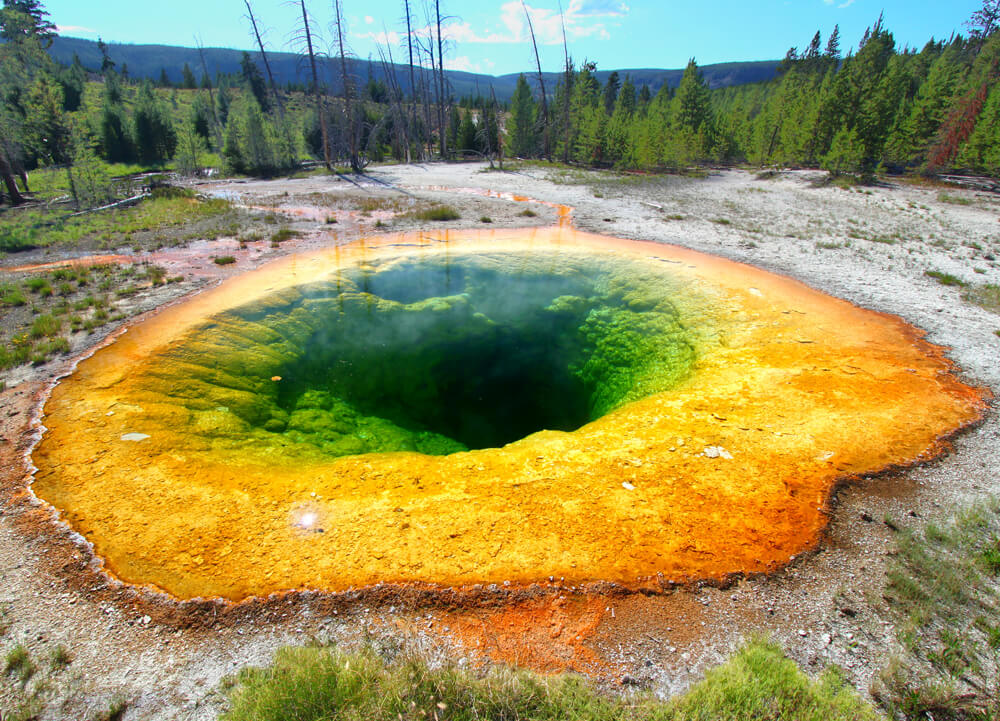 The Grand Prismatic Spring at Yellowstone National Park